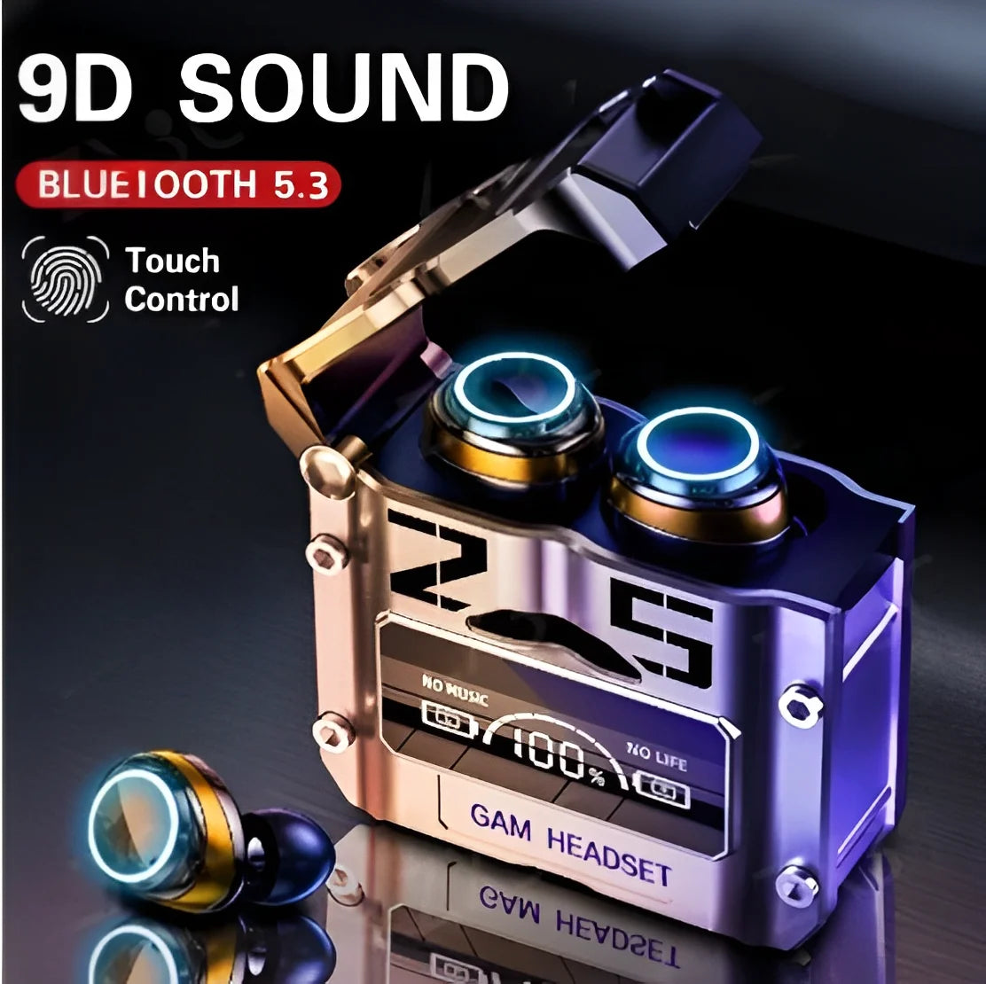 Écouteurs Bluetooth M25 TWS avec contrôle tactile et réduction du bruit CVC8.0