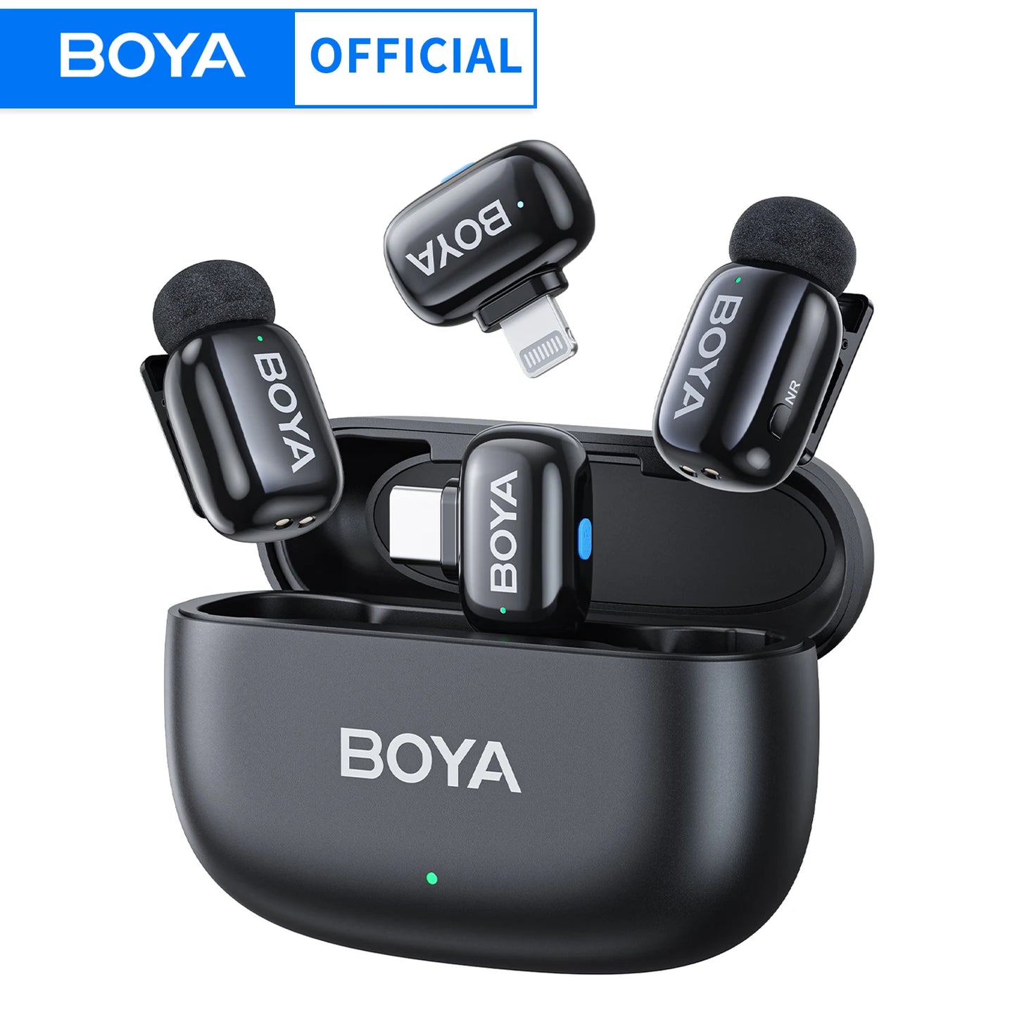 Mini microphone cravate sans fil BOYA pour iOS et Android