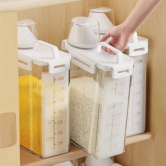 Food Grade Grain & Rice Storage Box – Sealed Kitchen Container